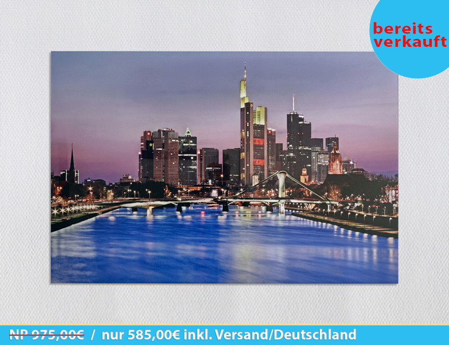 The new Skyline Lights - Lim. Master-Edition 1von10 aus 2014 - Acrylglas Fineart auf Alu-Dibond (120x80cm)