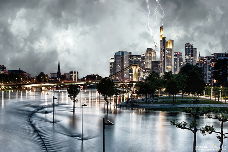 FotoKunst75 - Storm over frankfurt