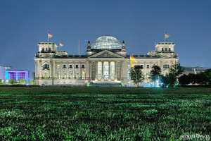 Reichstag Berlin bei Nacht