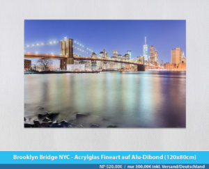 Bildershop Frankfurt - 003 NYC Brooklyn Bridge