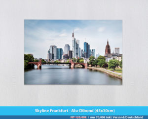 Bildershop Frankfurt - 007 Skyline Frankfurt Alu-Dibond